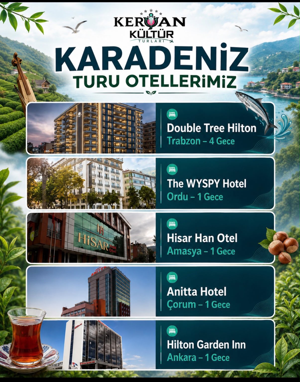 Doğu Karadeniz oteller